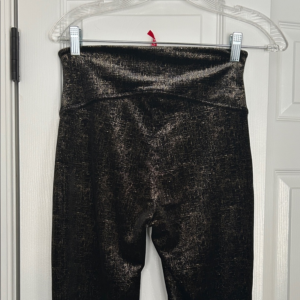SPANX Metallic Black Leggings - Picture 6 of 6